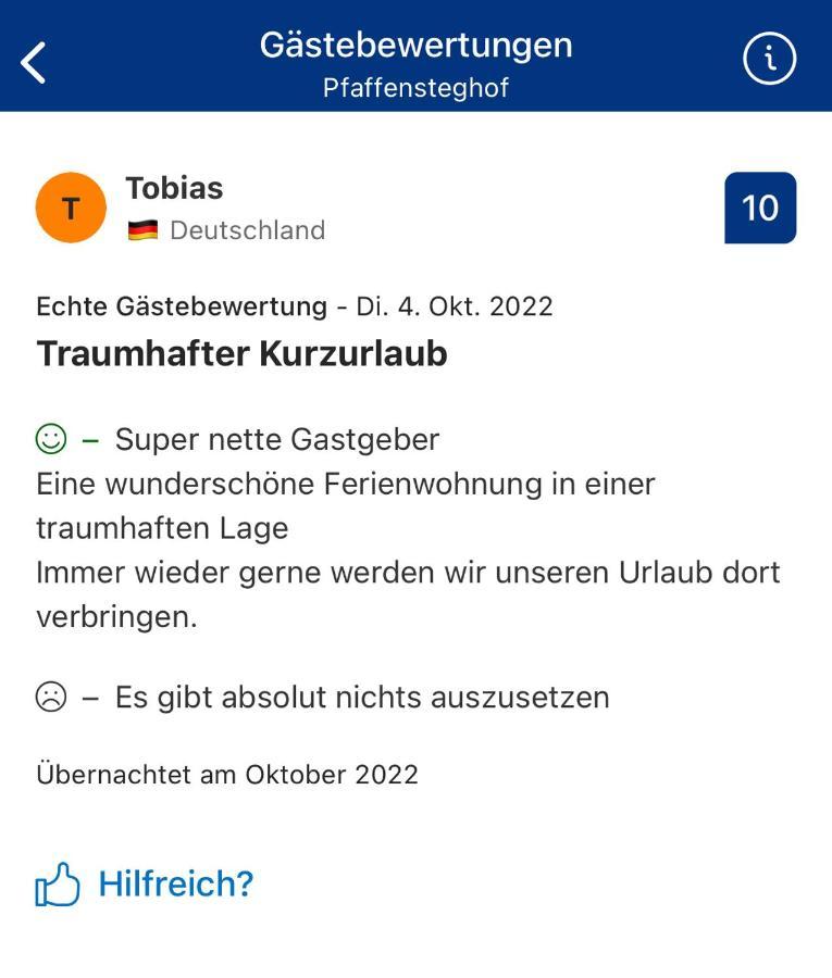 里肯巴赫Pfaffensteghof公寓 外观 照片
